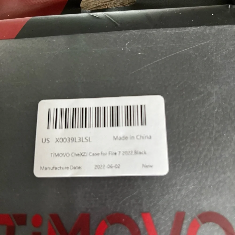 NEW TiMOVO Black CheXZJ Case for Fire 7 2022